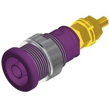 Beépíthető laborcsatlakozó, ibolya SEB 2600 G 4 MM Beépíthető laborcsatlakozó, ibolya SEB 2600 G 4 MM
