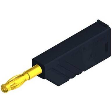 Hirschmann csavaros lamellás banándugó, egyenes, Ø 4 mm, fekete, LAS N WS Au SKS Hirschmann csavaros lamellás banándugó, egyenes, Ø 4 mm, fekete, LAS N WS Au SKS