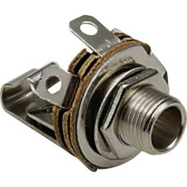 BKL Electronic előlapra szerelhető 6,35 mm mono jack aljzat, 1109001 BKL Electronic előlapra szerelhető 6,35 mm mono jack aljzat, 1109001