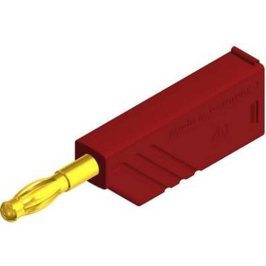 Hirschmann csavaros lamellás banándugó, egyenes, Ø 4 mm, piros, LAS N WS Au SKS Hirschmann csavaros lamellás banándugó, egyenes, Ø 4 mm, piros, LAS N WS Au SKS