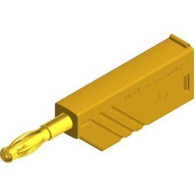 Hirschmann csavaros lamellás banándugó, egyenes, Ø 4 mm, sárga, LAS N WS Au SKS Hirschmann csavaros lamellás banándugó, egyenes, Ø 4 mm, sárga, LAS N WS Au SKS
