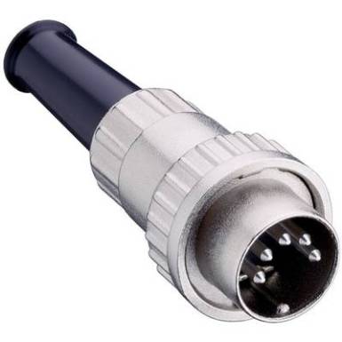 DIN dug&oacute; egyenes, 4 p&oacute;lus&uacute; bajonettz&aacute;ras 0132 04