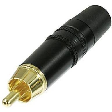 RCA csatlakozó dugó, egyenes pólusszám: 2 fekete Rean AV NYS373-0 1 db RCA csatlakozó dugó, egyenes pólusszám: 2 fekete Rean AV NYS373-0 1 db