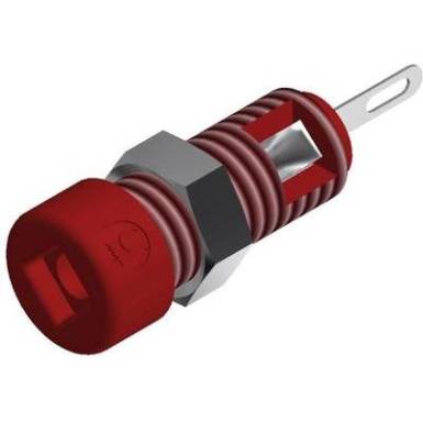 Banánhüvely 2mm 6A piros SKS Hirschmann 930308101 Banánhüvely 2mm 6A piros SKS Hirschmann 930308101