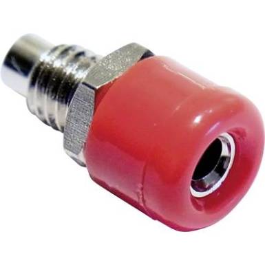 Beépíthető banánhüvely 2,6mm piros Beépíthető banánhüvely 2,6mm piros