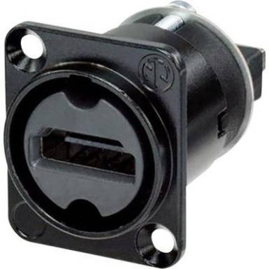 HDMI csatlakozó peremes hüvely, egyenes érintkezők pólusszám: 19 fekete Neutrik NAHDMI-W-B 1 db HDMI csatlakozó peremes hüvely, egyenes érintkezők pólusszám: 19 fekete Neutrik NAHDMI-W-B 1 db