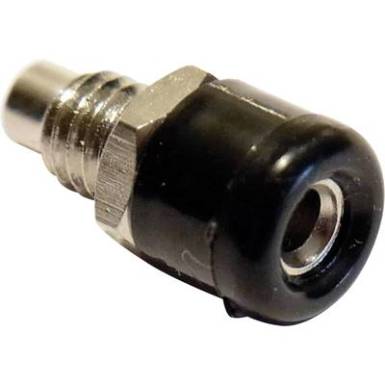 Beépíthető banánhüvely 2,6mm fekete Beépíthető banánhüvely 2,6mm fekete