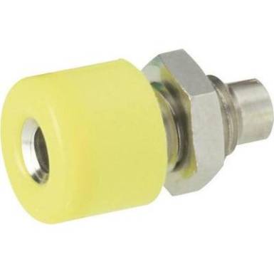 Beépíthető banánhüvely 2,6mm sárga Beépíthető banánhüvely 2,6mm sárga