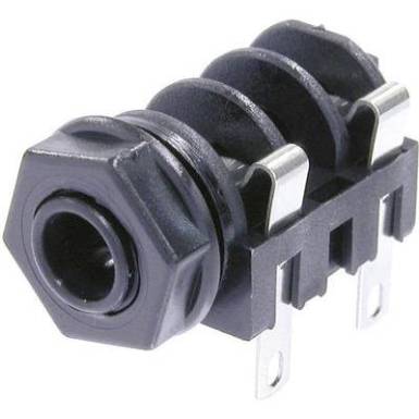 Be&eacute;p&iacute;thető jack csatlakoz&oacute;aljzat 6,35 mm Be&eacute;p&iacute;thető h&uuml;vely P&oacute;lussz&aacute;m=4 NMJ4HF-S Neutrik