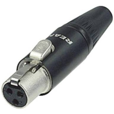 Rean XLR-Tiny lengő csatlakozó alj, 3 pól., RT3FC-B Rean XLR-Tiny lengő csatlakozó alj, 3 pól., RT3FC-B