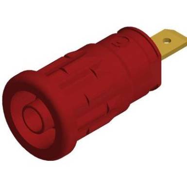SKS Hirschmann beépíthető biztonsági banánhüvely, Ø 4mm, piros, SEP 2610, 972 361-101 SKS Hirschmann beépíthető biztonsági banánhüvely, Ø 4mm, piros, SEP 2610, 972 361-101