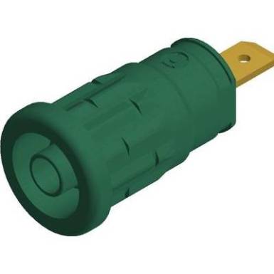 SKS Hirschmann beépíthető biztonsági banánhüvely, Ø 4mm, zöld, SEP 2610, 972 361-104 SKS Hirschmann beépíthető biztonsági banánhüvely, Ø 4mm, zöld, SEP 2610, 972 361-104