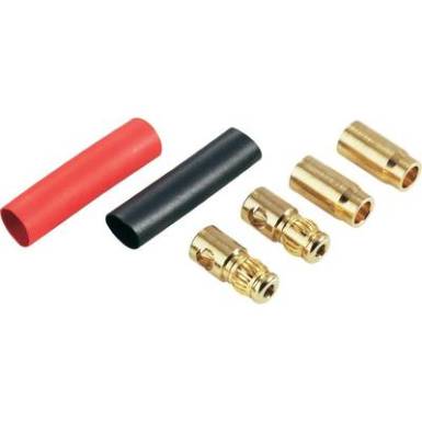Laborcsatlakozó,6 MM, 2 pár, aranyozott Laborcsatlakozó,6 MM, 2 pár, aranyozott
