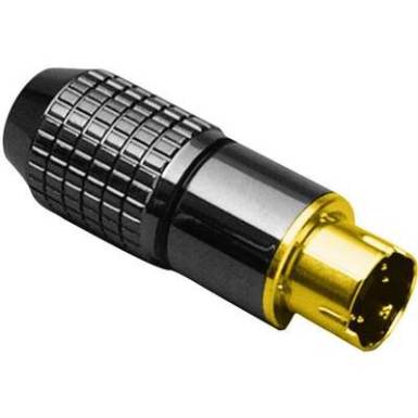 Mini DIN dugó aranyozott 4 pólusú BKL Electronic 0204018 Mini DIN dugó aranyozott 4 pólusú BKL Electronic 0204018