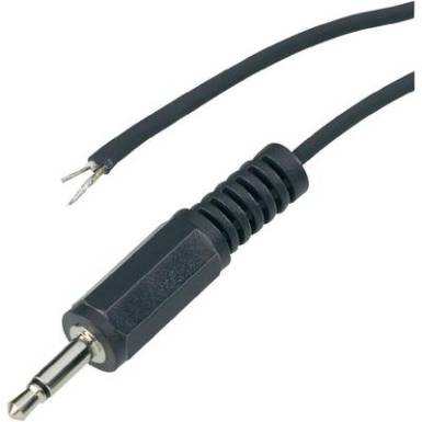 Audio kábel 2,5 mm-es jack dugóval mono 1.8M Audio kábel 2,5 mm-es jack dugóval mono 1.8M