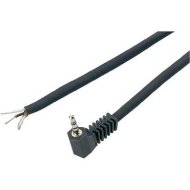 Audio kábel 2,5 mm-es jack dugóval könyökös mono 1,8 m Audio kábel 2,5 mm-es jack dugóval könyökös mono 1,8 m