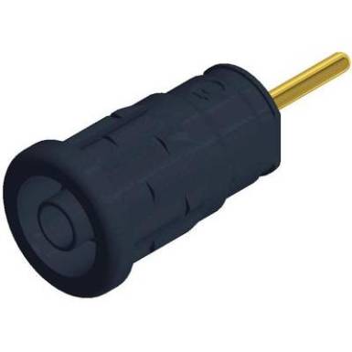 SKS Hirschmann beépíthető biztonsági banánhüvely, Ø 4mm, fekete, SEP 2630 SKS Hirschmann beépíthető biztonsági banánhüvely, Ø 4mm, fekete, SEP 2630