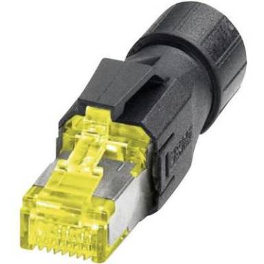 Dug&oacute;, egyenes VS-08-RJ45-10G/Q S&aacute;rga, Fekete Phoenix Contact Tartalom: 1 db