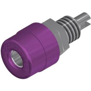 Beépíthető banándugó aljzat 4mm-es viola SKS Hirschmann BIL 20 Beépíthető banándugó aljzat 4mm-es viola SKS Hirschmann BIL 20