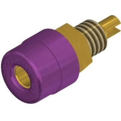 Beépíthető banándugó aljzat 4mm-es viola SKS Hirschmann BIL 20 AU Beépíthető banándugó aljzat 4mm-es viola SKS Hirschmann BIL 20 AU