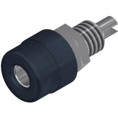 Banánhüvely 4mm/16A fekete Banánhüvely 4mm/16A fekete