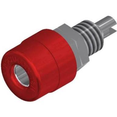Banánhüvely 4mm/16A piros Banánhüvely 4mm/16A piros