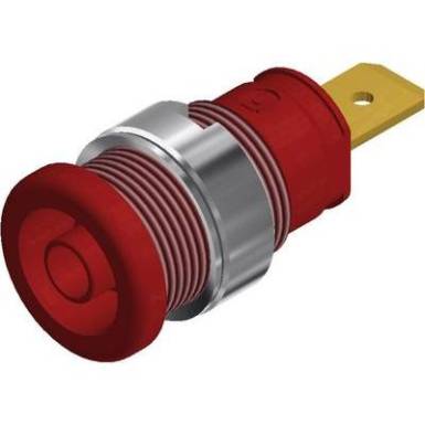 Biztonsági banán alj 32A F6.3 piros Biztonsági banán alj 32A F6.3 piros