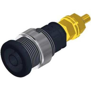Beépíthető biztonsági banánhüvely 4mm piros Beépíthető biztonsági banánhüvely 4mm piros