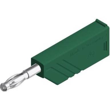 SKS Hirschmann lamellás banándugó, Ø 4 mm, 24 A, zöld, 934100104 SKS Hirschmann lamellás banándugó, Ø 4 mm, 24 A, zöld, 934100104