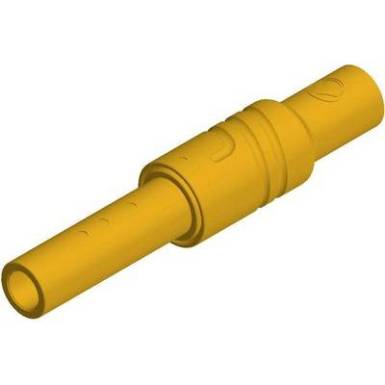 SKS Hirschmann biztonsági lamellás lengő banánaljzat, Ø 4 mm, 24 A, sárga, 934.096-103 SKS Hirschmann biztonsági lamellás lengő banánaljzat, Ø 4 mm, 24 A, sárga, 934.096-103
