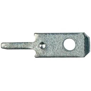Dugaszoló csúszósaru nyákba forrasztáshoz, 2,8 mm / 0,8 mm 180° szigeteletlen, fémes Klauke 2010 Dugaszoló csúszósaru nyákba forrasztáshoz, 2,8 mm / 0,8 mm 180° szigeteletlen, fémes Klauke 2010