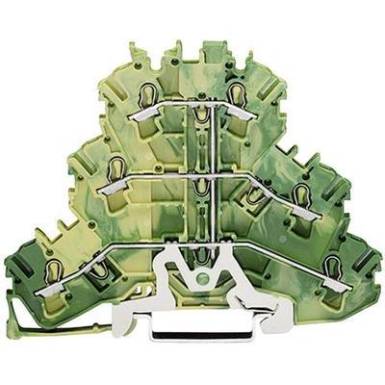 Háromszintes kapocs, zöld-sárga,PE,0,25-2,5 MM² Háromszintes kapocs, zöld-sárga,PE,0,25-2,5 MM²