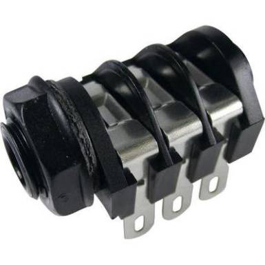 Cliff beépíthető 6,35 jack hüvely, sztereó, CL1220A Cliff beépíthető 6,35 jack hüvely, sztereó, CL1220A