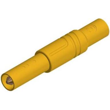 SKS Hirschmann biztonsági lamellás banándugó, Ø 4mm, sárga, LAS S G SKS Hirschmann biztonsági lamellás banándugó, Ø 4mm, sárga, LAS S G