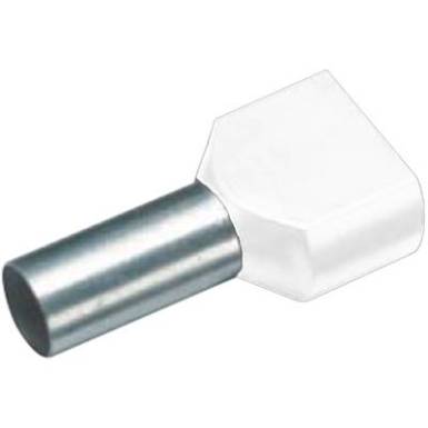 Cimco Werkzeugfabrik szigetelt iker érvéghüvely, 2x0,5 mm² x 8 mm, fehér, 100 db Cimco Werkzeugfabrik szigetelt iker érvéghüvely, 2x0,5 mm² x 8 mm, fehér, 100 db