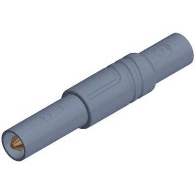 SKS Hirschmann biztonsági lamellás banándugó, Ø 4mm, szürke, LAS S G SKS Hirschmann biztonsági lamellás banándugó, Ø 4mm, szürke, LAS S G