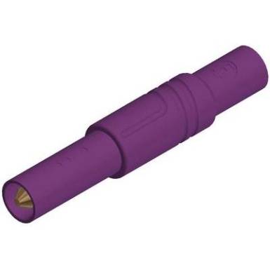 SKS Hirschmann biztonsági lamellás banándugó, Ø 4mm, lila, LAS S G SKS Hirschmann biztonsági lamellás banándugó, Ø 4mm, lila, LAS S G