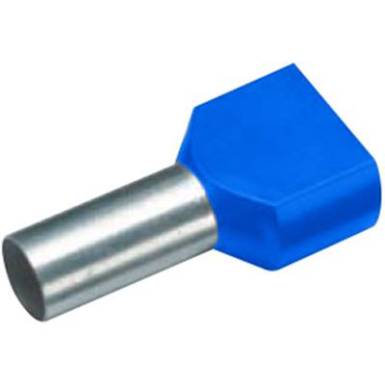 Szigetelt iker érvéghüvely, 2x2,5 mm² x 10 mm, kék, 100 db Cimco 18 2474 Szigetelt iker érvéghüvely, 2x2,5 mm² x 10 mm, kék, 100 db Cimco 18 2474