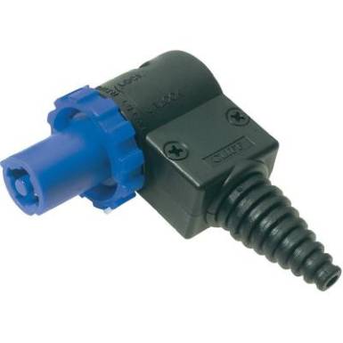 CLIFFCON® ütésálló lengő csatlakozó dugó, könyök, 4 pól., 120V/AC 20A, kék, FCR20663 CLIFFCON® ütésálló lengő csatlakozó dugó, könyök, 4 pól., 120V/AC 20A, kék, FCR20663