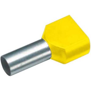 Szigetelt iker &eacute;rv&eacute;gh&uuml;vely, 2x6 mm&sup2; x 14 mm, s&aacute;rga, 100 db Cimco Werkzeugfabrik 18 2480