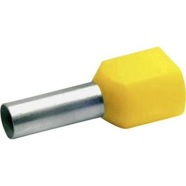 Iker érvéghüvely 6 mm² 14 mm Részlegesen szigetelt Sárga Klauke 87514 100 db Iker érvéghüvely 6 mm² 14 mm Részlegesen szigetelt Sárga Klauke 87514 100 db