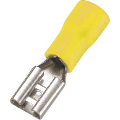 Csúszósarus hüvely, szigetelt, 6.3X0.8 mm 4-6 mm² Vogt Verbindungstechnik 3907 Csúszósarus hüvely, szigetelt, 6.3X0.8 mm 4-6 mm² Vogt Verbindungstechnik 3907