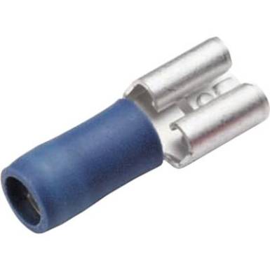 Csúszósarus hüvely, 6,3 mm / 0,8 mm 180°, részlegesen szigetelt, kék Cimco 180232 Csúszósarus hüvely, 6,3 mm / 0,8 mm 180°, részlegesen szigetelt, kék Cimco 180232