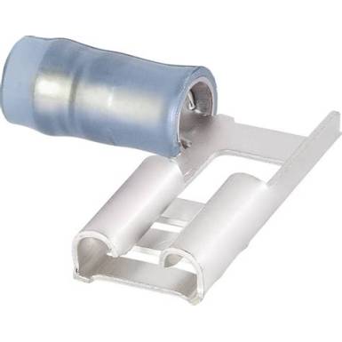 Csúszósarus hüvely, 2,8 mm / 0,8 mm 180°, részlegesen szigetelt, kék Conrad 93014c527 100 db Csúszósarus hüvely, 2,8 mm / 0,8 mm 180°, részlegesen szigetelt, kék Conrad 93014c527 100 db