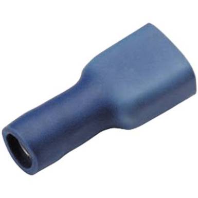 Csúszósarus hüvely, 6,3 mm / 0,8 mm 180°, teljesen szigetelt, kék Cimco 180242 Csúszósarus hüvely, 6,3 mm / 0,8 mm 180°, teljesen szigetelt, kék Cimco 180242
