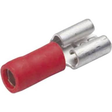 Csúszósarus hüvely, 2,8 mm / 0,5 mm 180°, részlegesen szigetelt, piros Cimco 180250 Csúszósarus hüvely, 2,8 mm / 0,5 mm 180°, részlegesen szigetelt, piros Cimco 180250