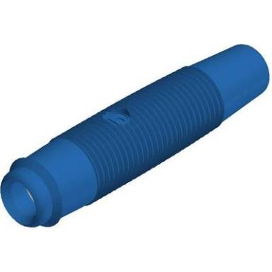 Hirschmann forrasztós lengő banánhüvely, egyenes, Ø 4 mm, kék, KUN 30 SKS Hirschmann forrasztós lengő banánhüvely, egyenes, Ø 4 mm, kék, KUN 30 SKS