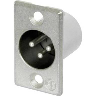 Neutrik XLR beépíthető peremes hüvely, 3 pól., NC 3 MP Neutrik XLR beépíthető peremes hüvely, 3 pól., NC 3 MP