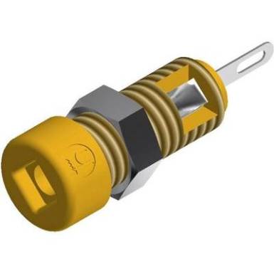 Banánhüvely 2mm/6A sárga Banánhüvely 2mm/6A sárga