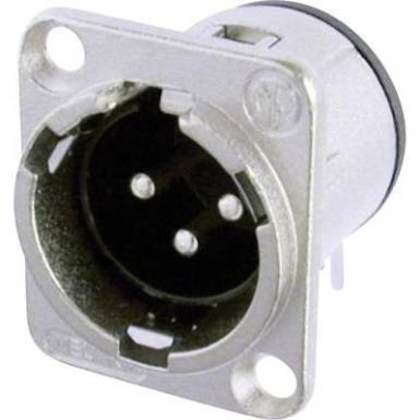 Neutrik XLR beépíthető peremes dugó, 3 pól., NC 3 MDH-CON Neutrik XLR beépíthető peremes dugó, 3 pól., NC 3 MDH-CON